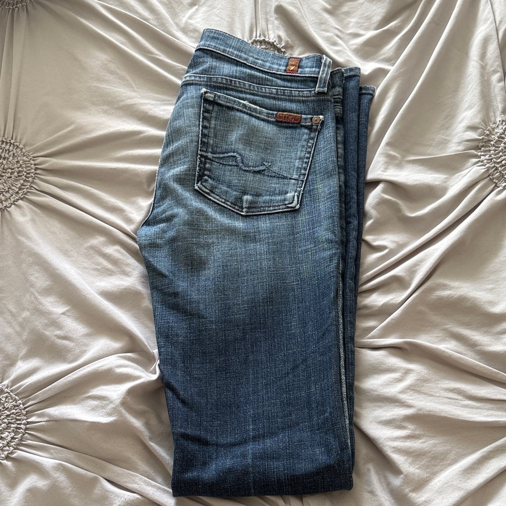 7 For All Mankind Women’s Medium Blue Bootcut Jeans